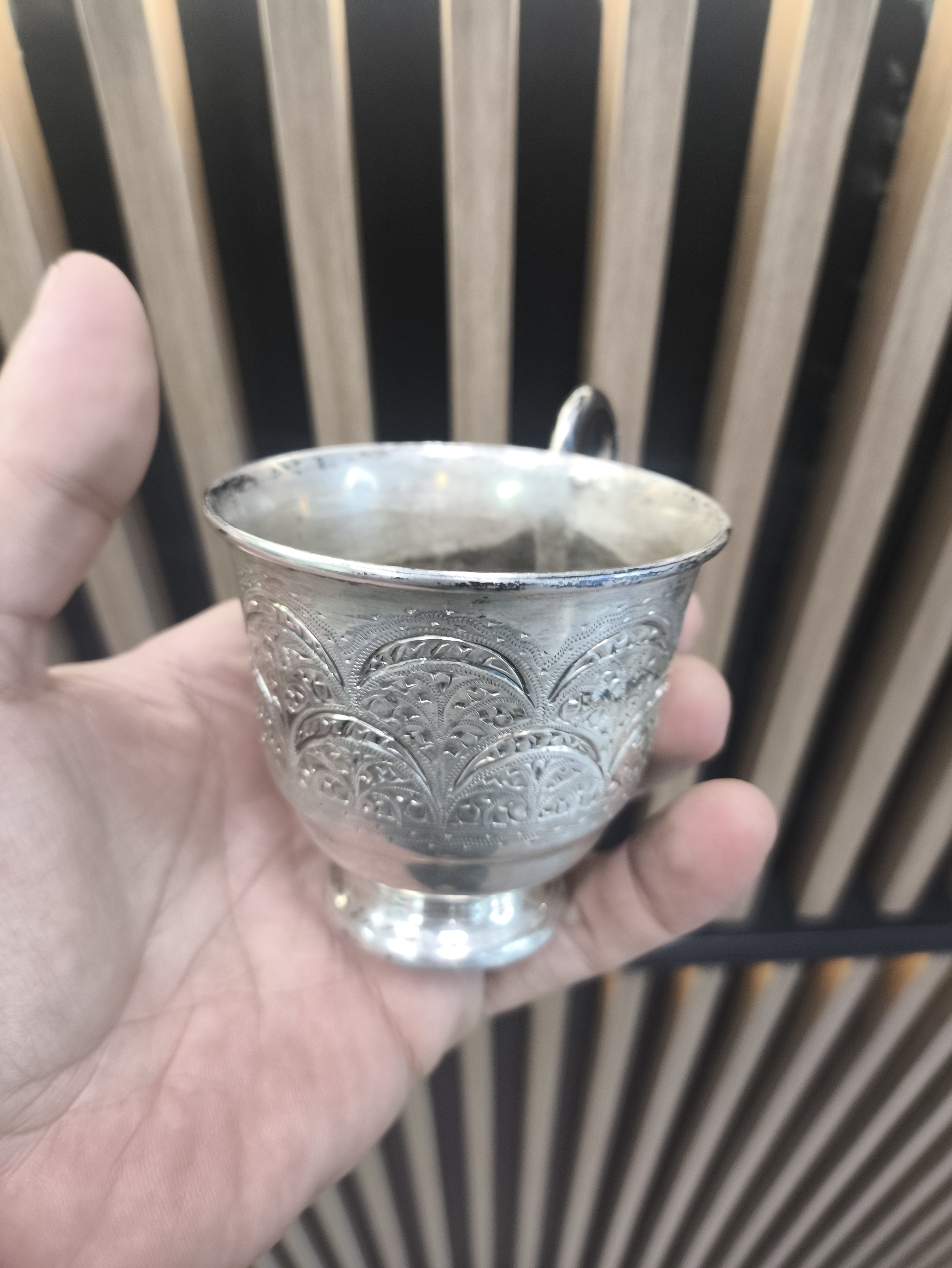 Серебряная чашка 875 проба 105 гр (Б\У)