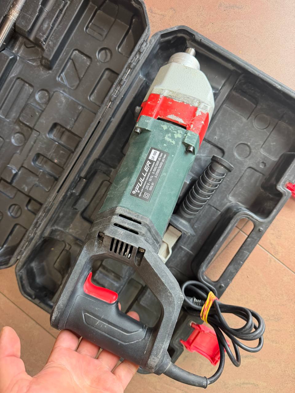 Дрель алмазного сверления с микроударом Fuller LF-100 1800W (Б/У)