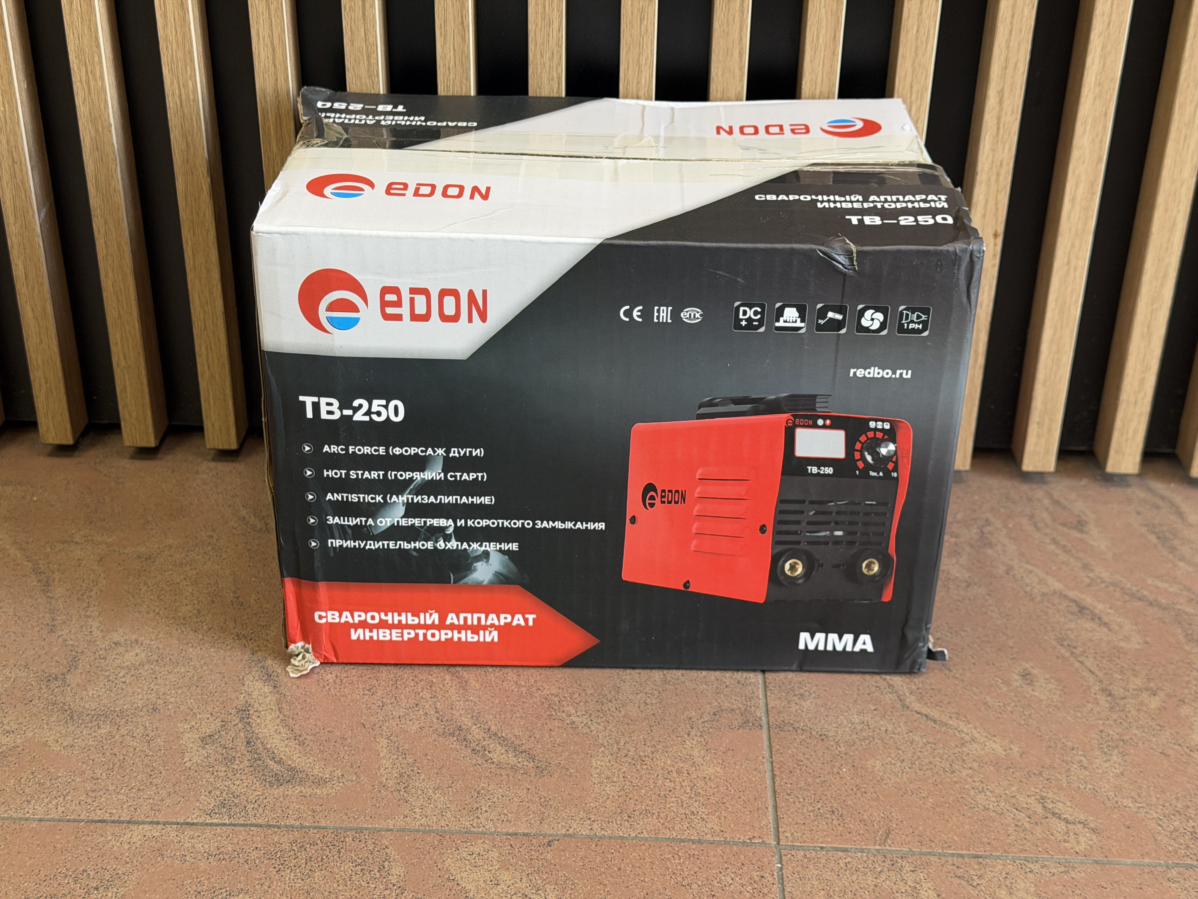 Сварочный аппарат инверторный EDON TB-250 9.5кВт (Новый)