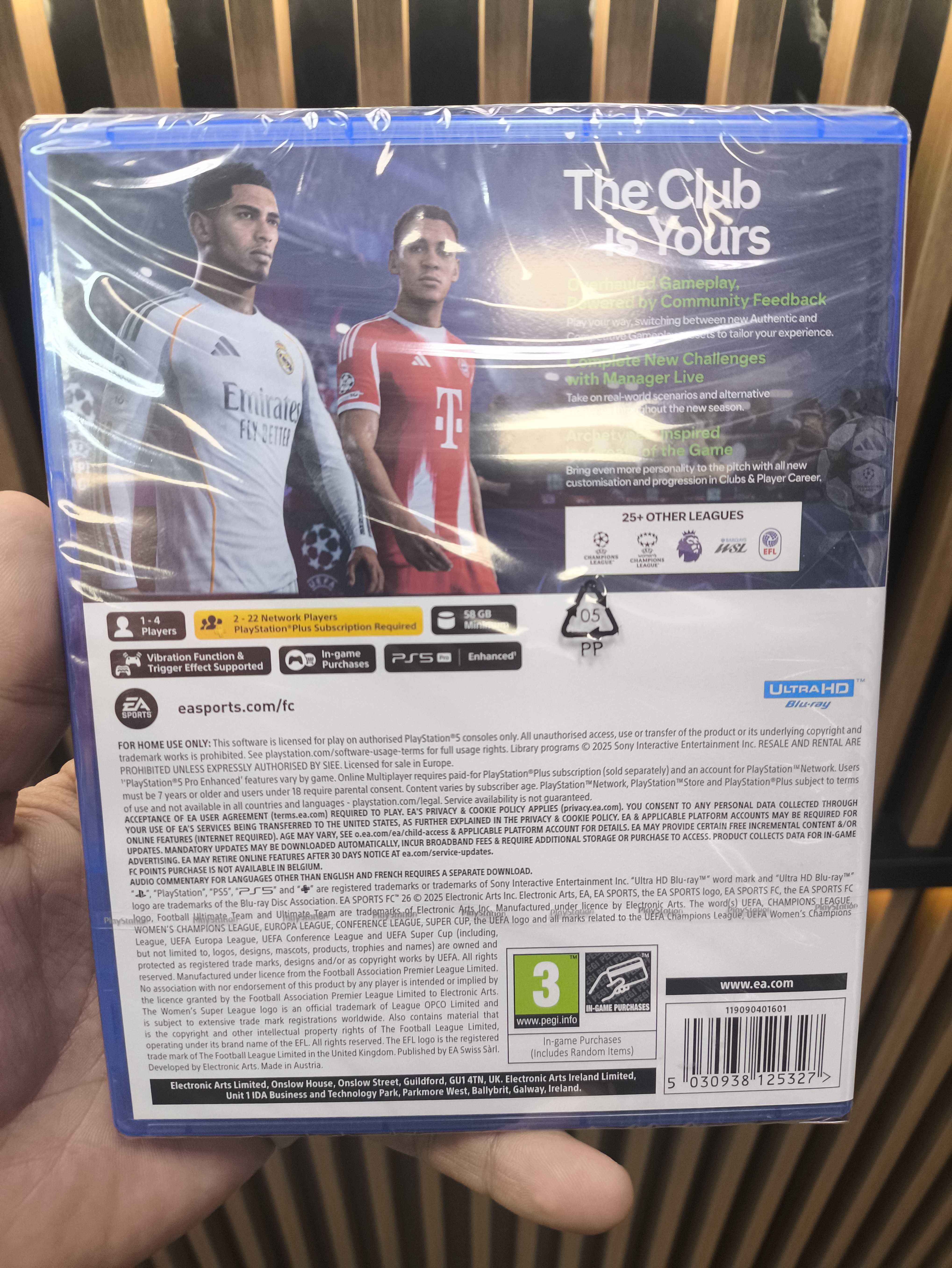 Игра FC26 для PS5, русские субтитры, диск (Новый)