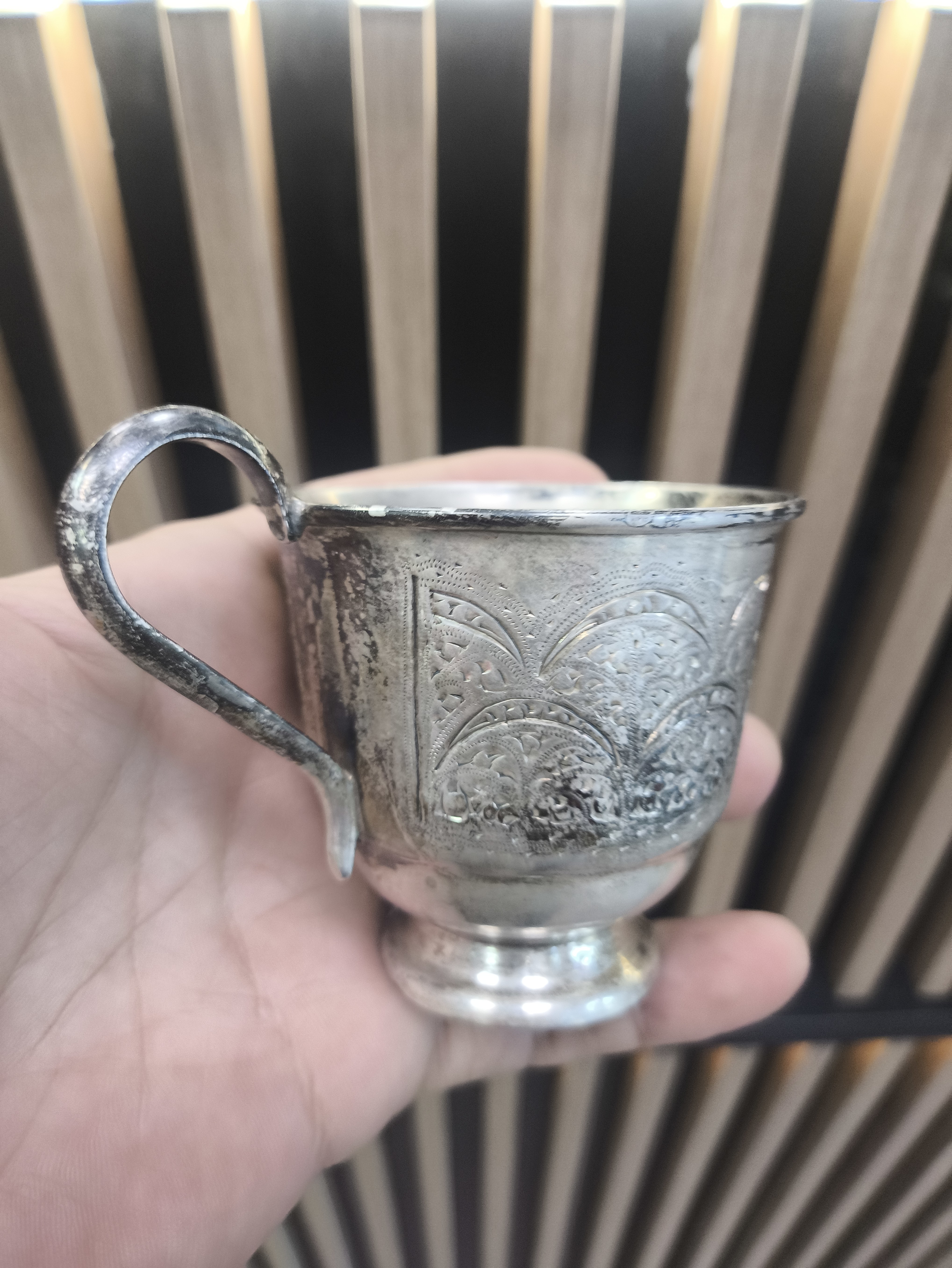 Серебряная чашка 875 проба 105 гр (Б\У)
