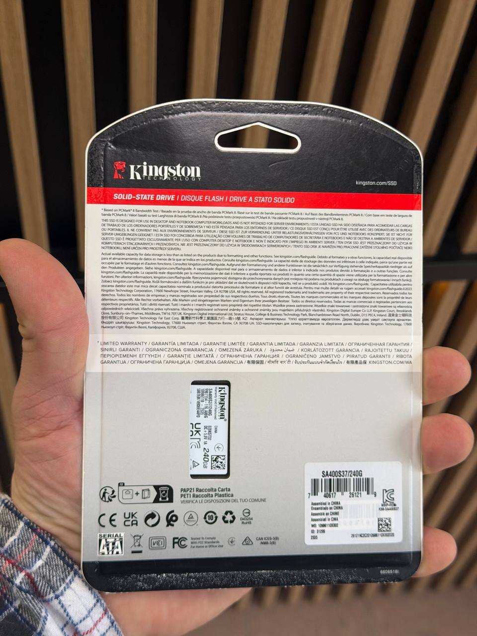 Внутренний SSD диск KINGSTON A400 240GB, SATA3, 2.5" (SA400S37/240G) (Новый)