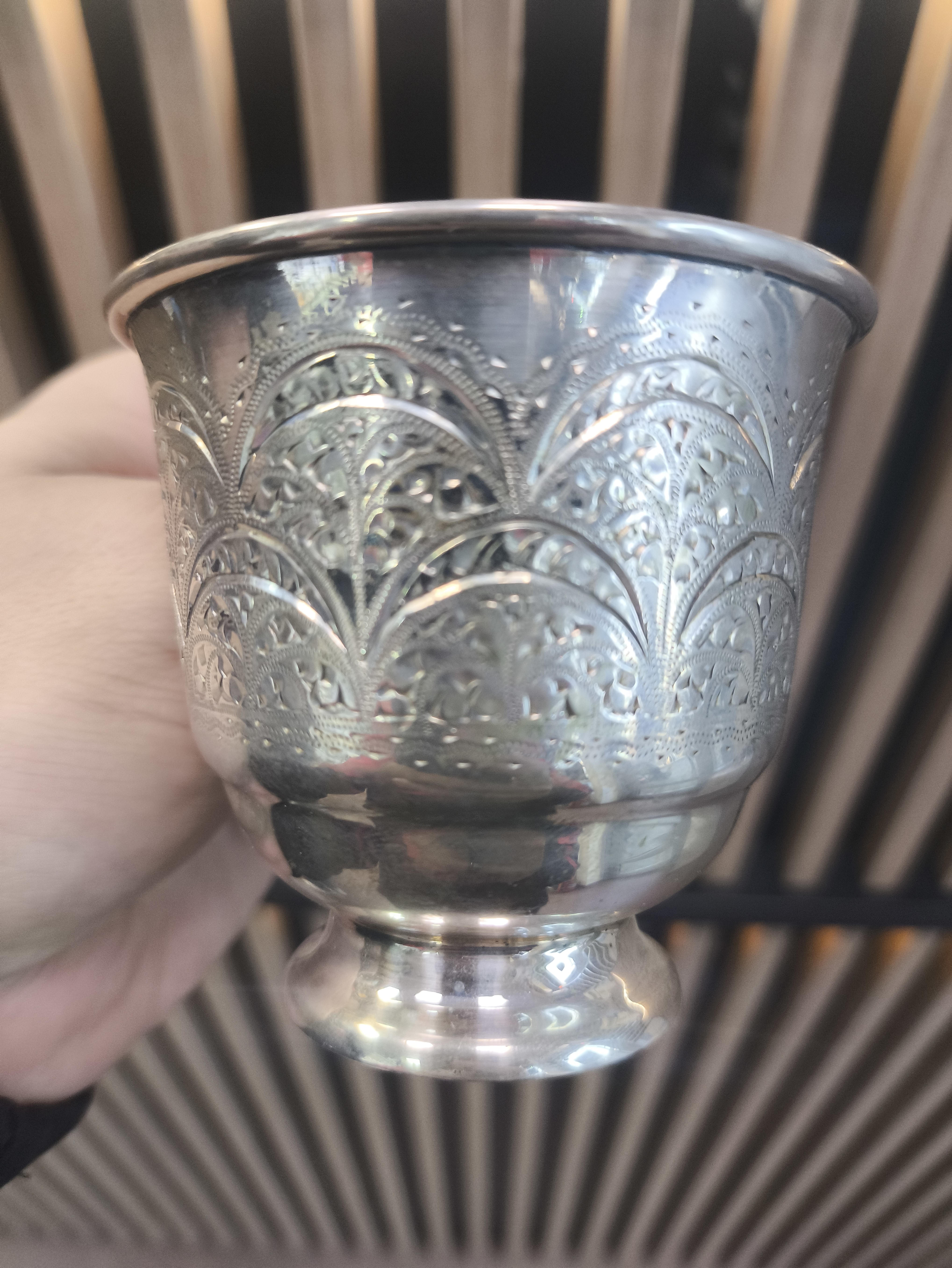 Серебряная чашка 875 проба 106 гр (Б\У)