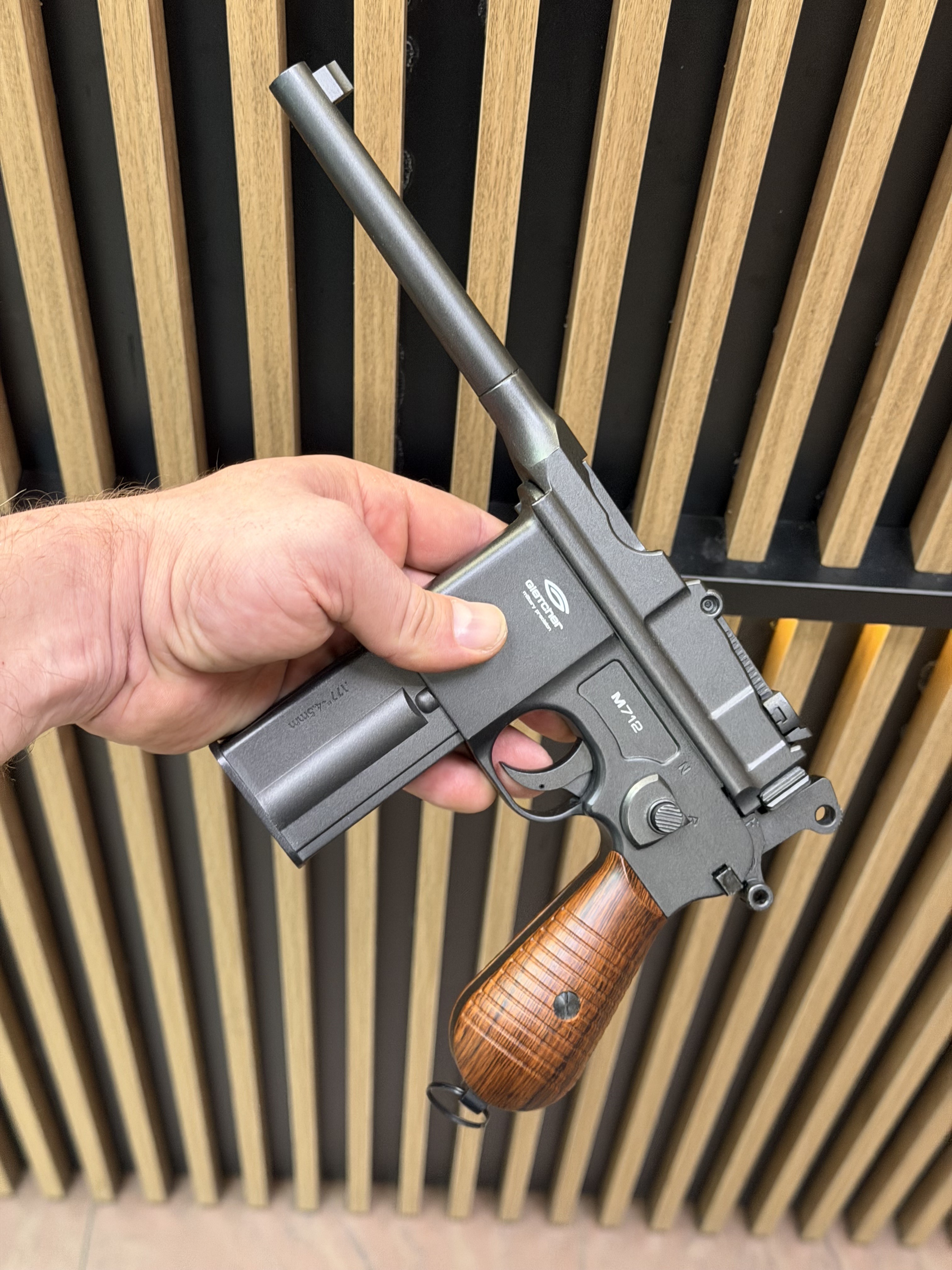 Пневматический автоматический пистолет Gletcher M712 (Маузер) cal. 4.5 mm (Б\У)
