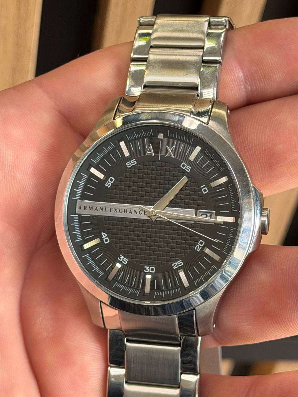 Итальянские мужские наручные часы Armani Exchange Hampton AX2103 (Б/У)
