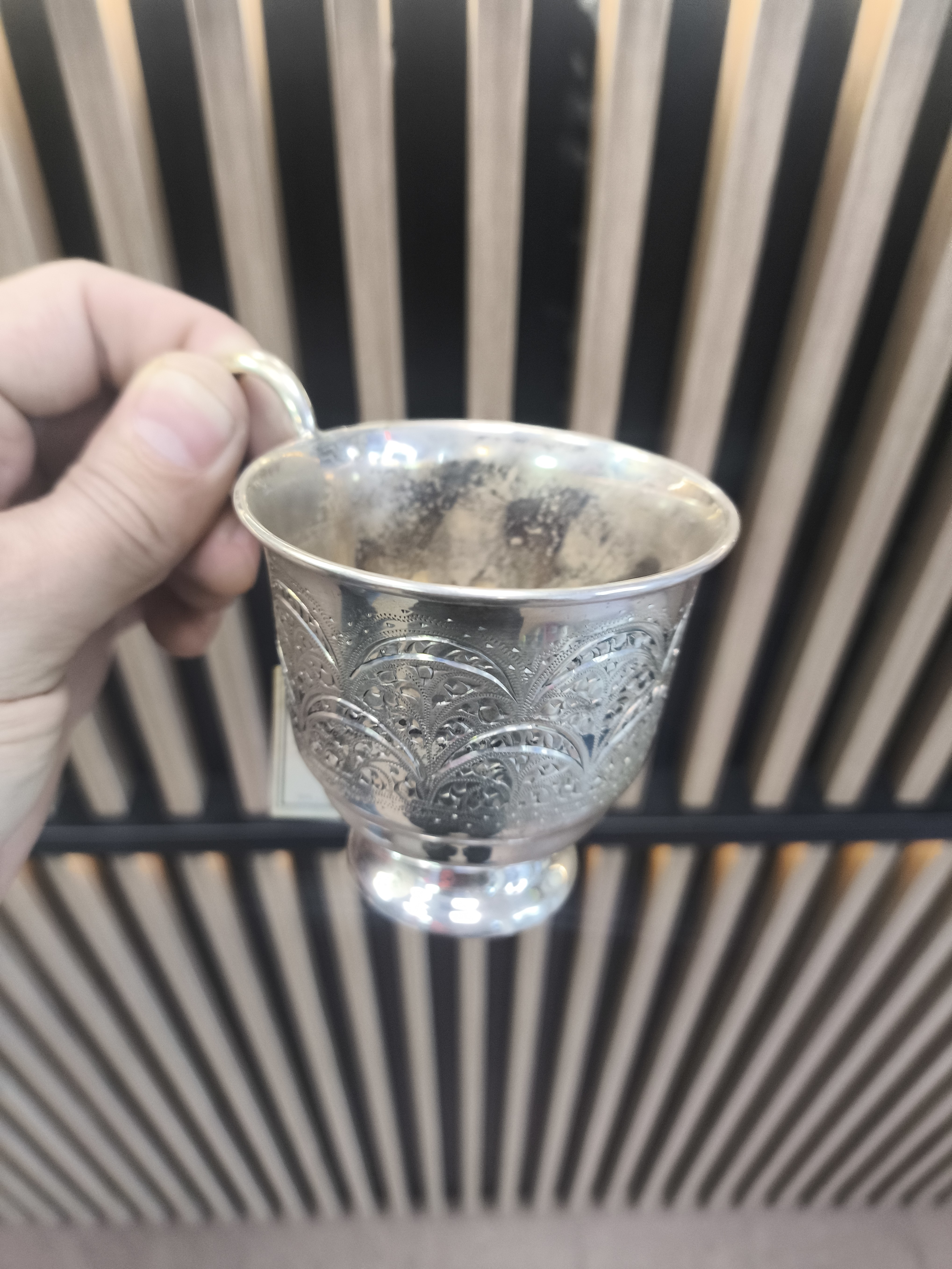 Серебряная чашка 875 проба 106 гр (Б\У)