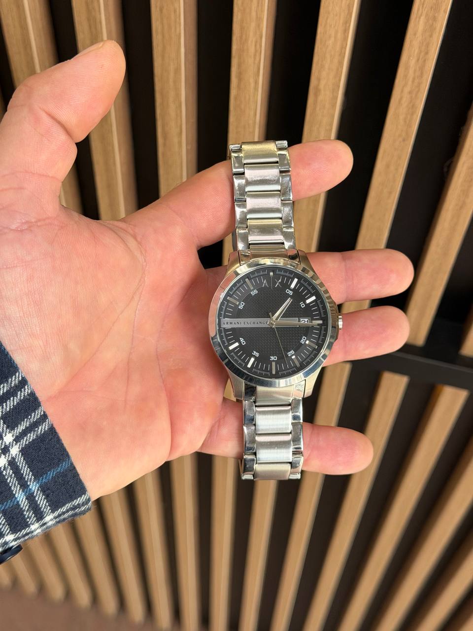 Итальянские мужские наручные часы Armani Exchange Hampton AX2103 (Б/У)