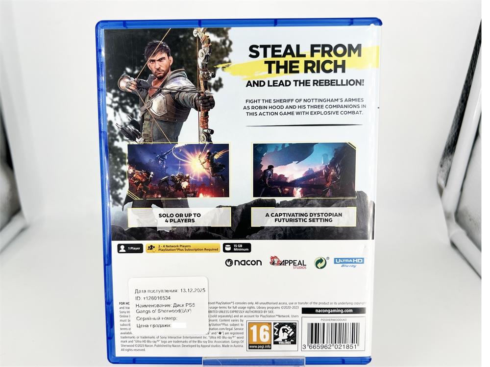 Игра Gangs of Sherwood для PlayStation 5, английский язык, диск (Б\У)